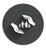 Family life insurance symbol