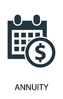Annuity and retirement planning icon