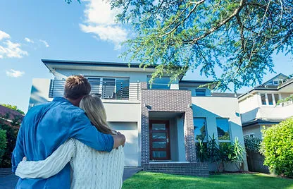 Family buying a house